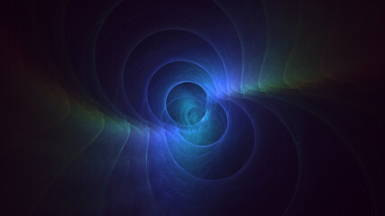 3D rendering abstract colorful fractal light background