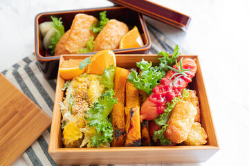 ウインナーソーセージが入ったお弁当