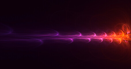 3D rendering abstract colorful fractal light background