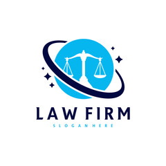 Planet Justice logo vector template, Creative Law Firm logo design concepts