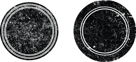 Grunge post Stamps Collection, Circles. Banners, Insignias , Logos, Icons, Labels and Badges Set . vector distress textures.blank shapes.