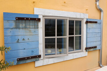 old windows with shutters