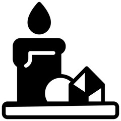 candle solid icon