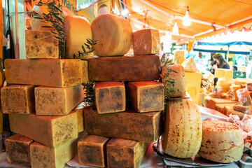 Cheese in a Market - 468721686