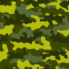 Forest pattern. Camouflage uniform. Vector.
