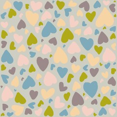 Hearts pattern 