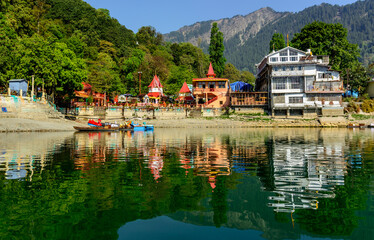 Goddess Naina Devi temple in Nainitaal, Uttrakhand, India