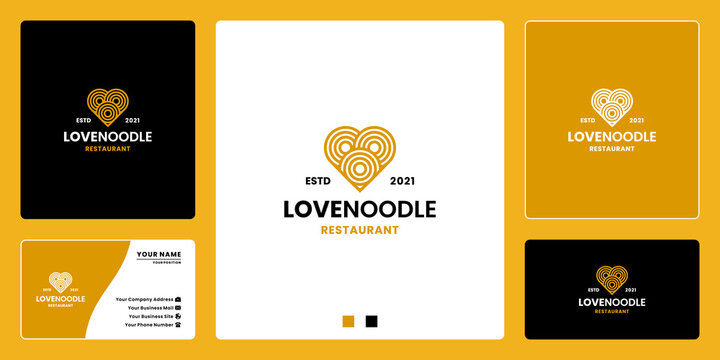 noodle lovers logo design food menu restaurant