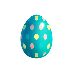 Fototapeta na wymiar Polka Dot Egg Composition