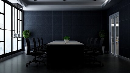 modern office meeting room for company logo mockup