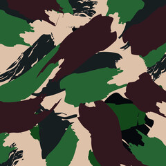 abstract jungle woodland forest camouflage pattern military background for print clothing