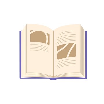 open book with purple cover clip art preview