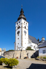 Fototapeta na wymiar Virgin Mary church, Pribor town, Moravia, Czech republic