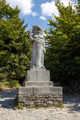 Obraz premium Pagan god Radegast, Radhost hill, Beskydy mountains, Czech republic