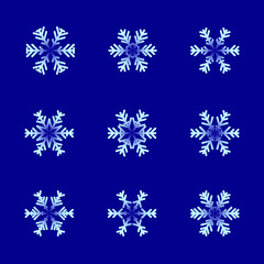 Naklejka na ściany i meble christmas (C) - snowflake