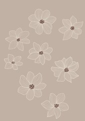 seamless pattern with flowers