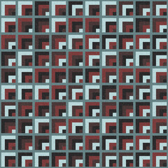 Abstract Geometric Pattern generative computational art illustration