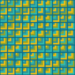 Abstract Geometric Pattern generative computational art illustration