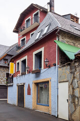 Vielha old town center in Catalonia, Spain