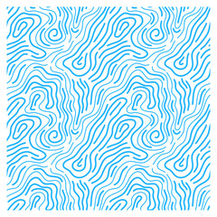 Seamless pattern of mono ink waves. 