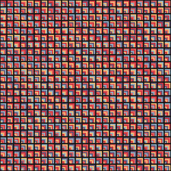 Fototapeta premium Abstract Geometric Pattern generative computational art illustration