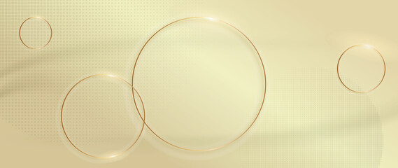 Luxury gold background vector. Abstract white and golden lines background with glow effect. Modern style wallpaper for poster, ads, sale banner, business presentation and packaging design.