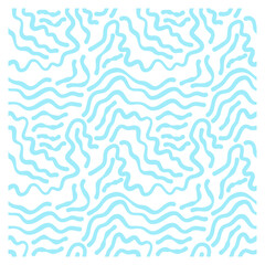 Seamless pattern of doodle waves.