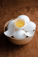 boiled egg on a plate