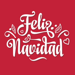 Feliz Navidad Christmas in Spain Noel Christmas banner on different languages. Xmas lettering design Spanish words greeting card. Navidad Postcard in Spanish. Christmas lettering Xmas Background 