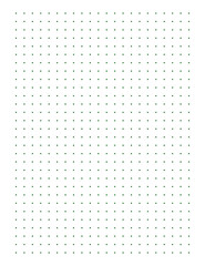 Graph paper. Printable dotted grid paper on white background. Geometric abstract dotted transparent illustration with dots for school, notebook, diary, notes, print. Realistic paper blank size Letter