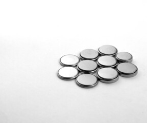 Used batteries are placed with the Minus contact up. Big size batteries.