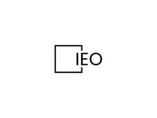 Obraz premium IEO letter initial logo design vector illustration