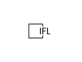 Obraz premium IFL letter initial logo design vector illustration