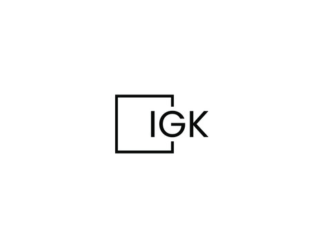 IGK letter initial logo design vector illustration