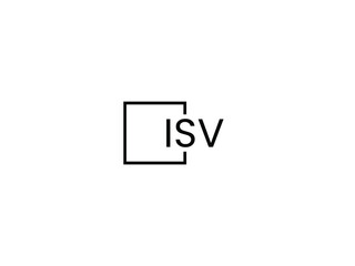 Fototapeta premium ISV Letter Initial Logo Design Vector Illustration