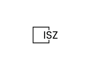 Obraz premium ISZ Letter Initial Logo Design Vector Illustration
