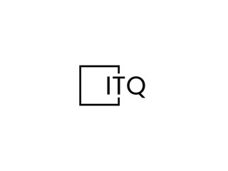 Obraz premium ITQ Letter Initial Logo Design Vector Illustration