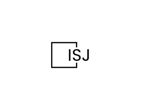 ISJ Letter Initial Logo Design Vector Illustration