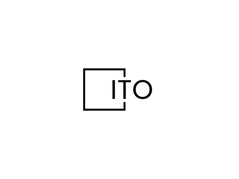 ITO Letter Initial Logo Design Vector Illustration