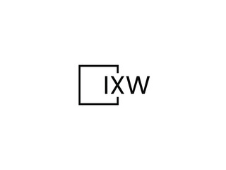 Fototapeta premium IXW Letter Initial Logo Design Vector Illustration
