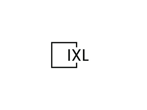 IXL Letter Initial Logo Design Vector Illustration