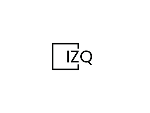 IZQ Letter Initial Logo Design Vector Illustration