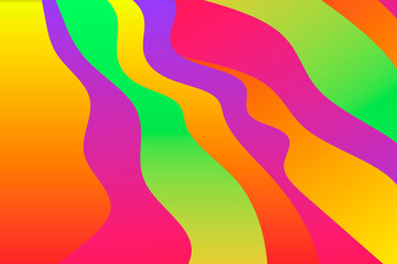 Abstract modern illustration with color waves.