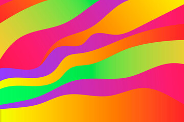 Obraz premium Abstract modern illustration with color waves.