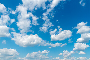 Obraz na płótnie Canvas Blue sky with white clouds.