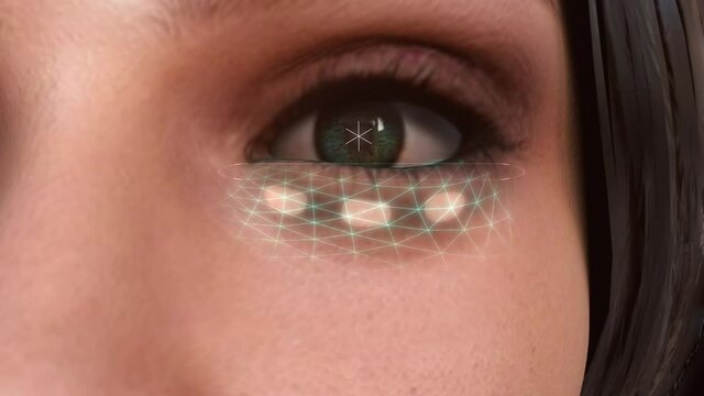 Motion graphic scan skin and eye for reduce dark spot eye skin.