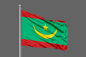 Mauritania Flying Flag