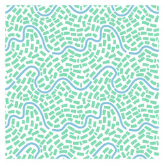 Seamless pattern of mosaic waves.