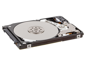 Hard disk isolated on white background