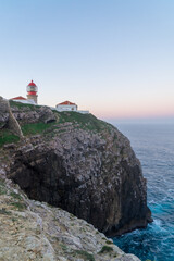 Lighthouse of Cabo Sao Vicente, Sagres, Portugal - Farol do Cabo Sao Vicente built in october 1851